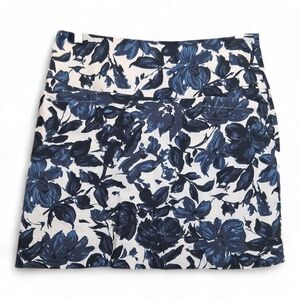 Navy Floral Women's Skort
